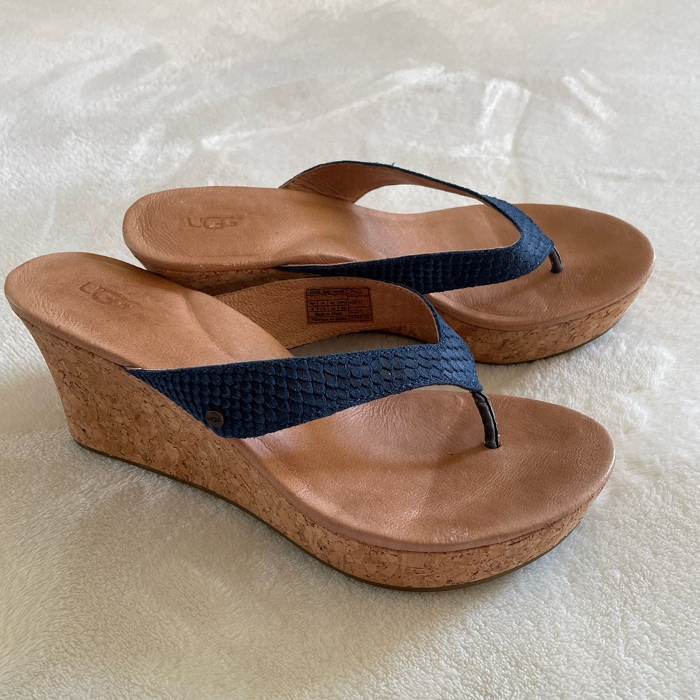 UGG Women’s Platform Wedge Sandals Size 9
